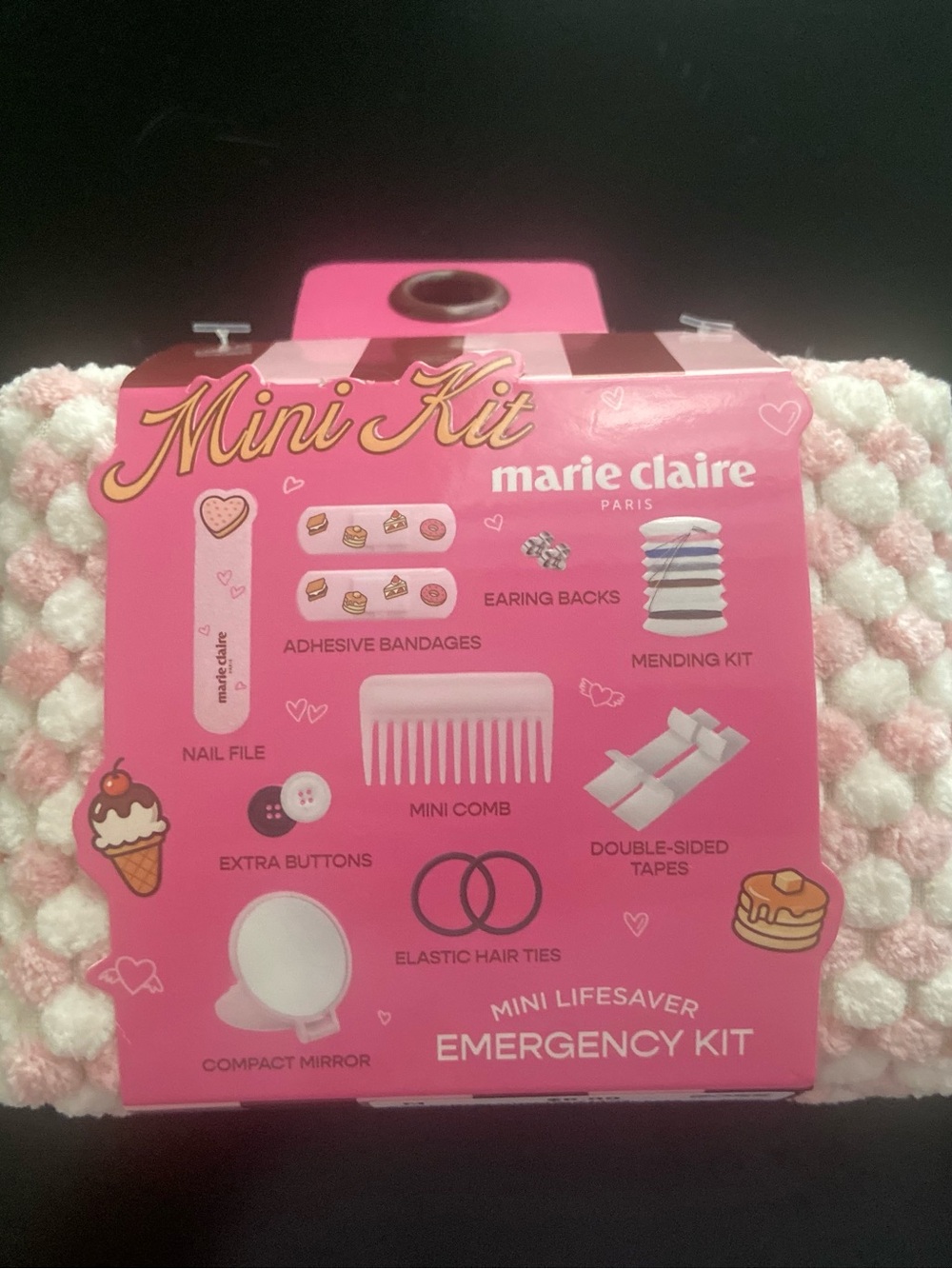 Pink Mini Kit Emergency Accessory Set